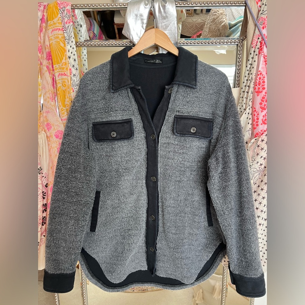 Black Tape Gray and Black Shacket